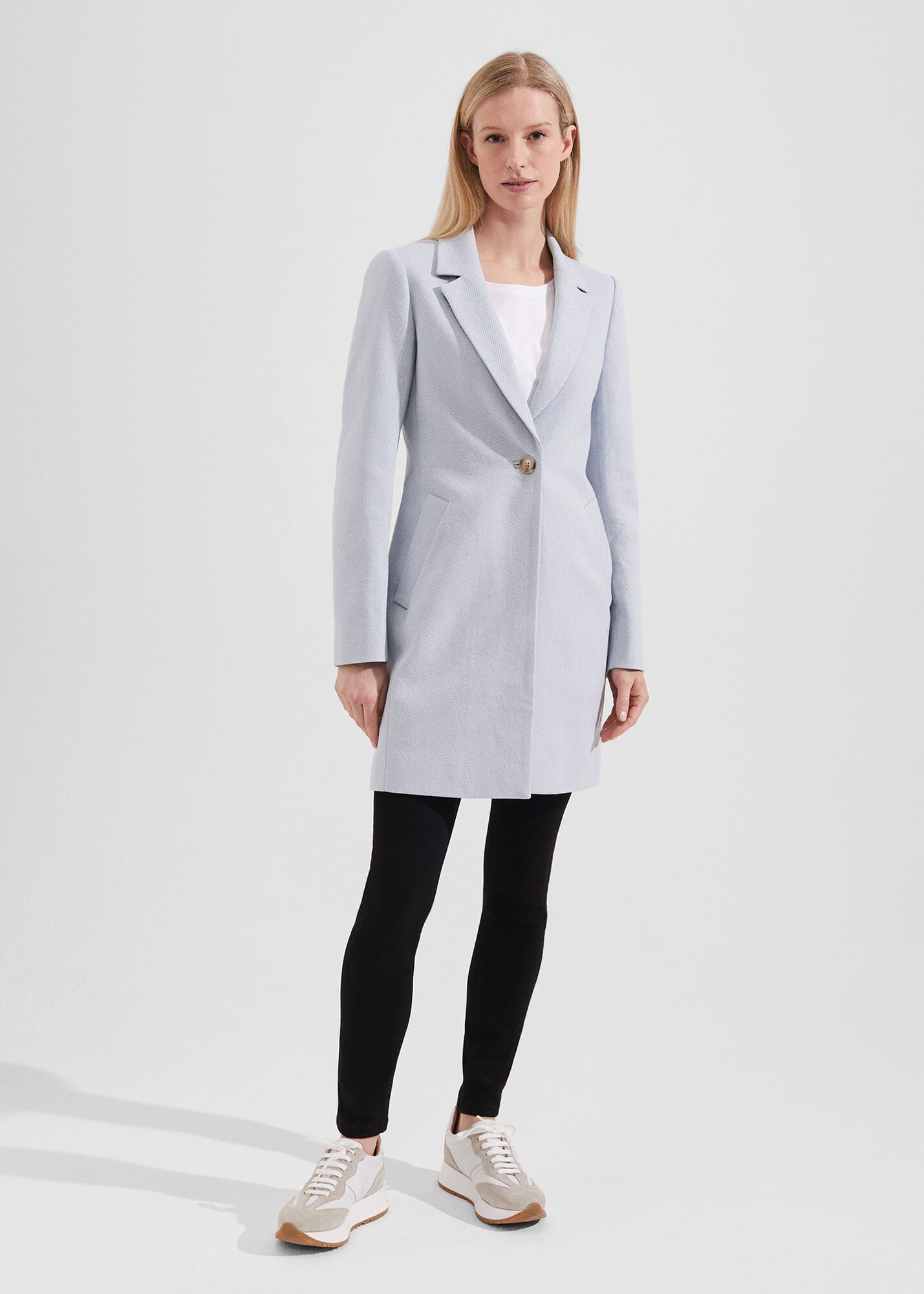 Hobbs tia clearance coat pale blue