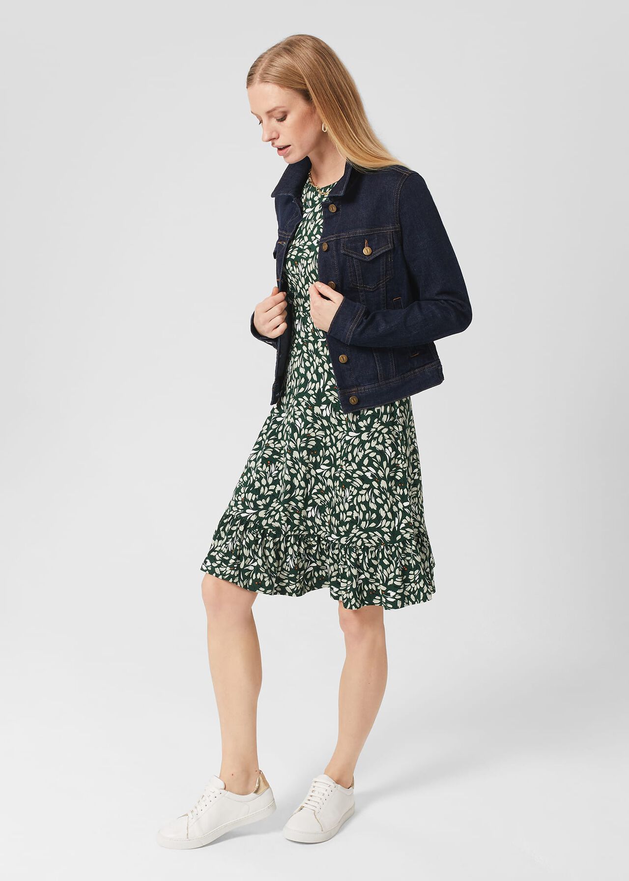 Petite Ami Dress, Sage Green Mult, hi-res