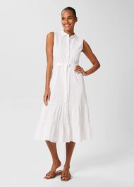Esme Broderie Dress, Ivory, hi-res