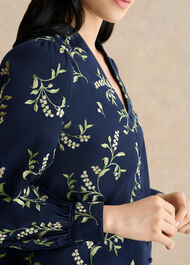 Annie Floral Embroidered Top, Midnight Multi, hi-res