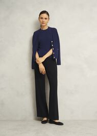 Yasmin Knitted Tank Top, True Navy, hi-res