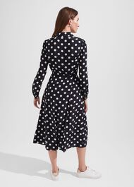 Savannah Dress, Navy Ivory, hi-res