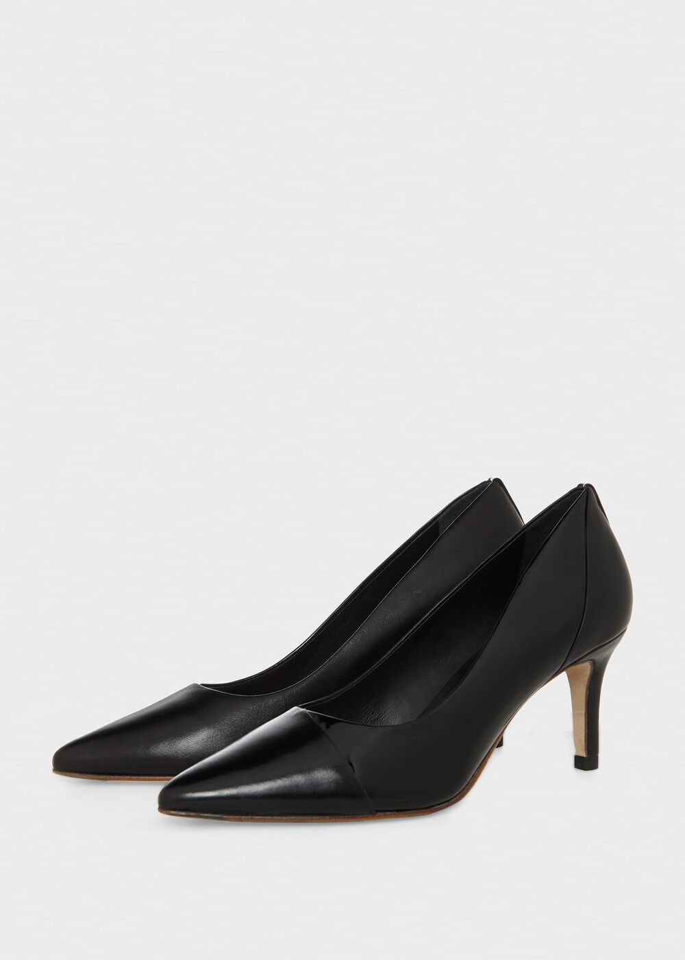 Amelia Court Shoes, Black, hi-res