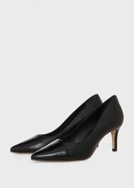 Amelia Court Shoes, Black, hi-res