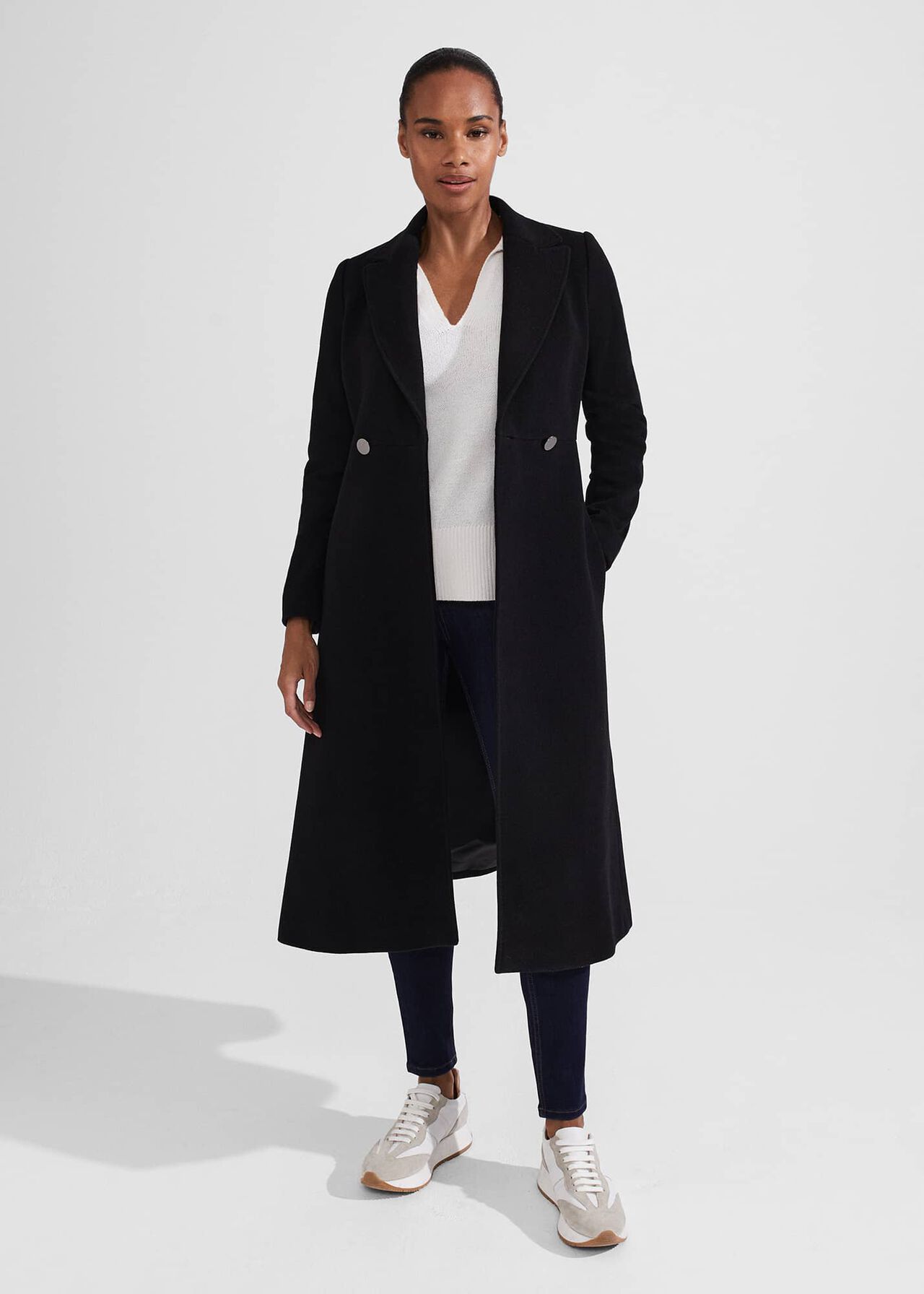 Blair Wool Blend Coat, Black, hi-res