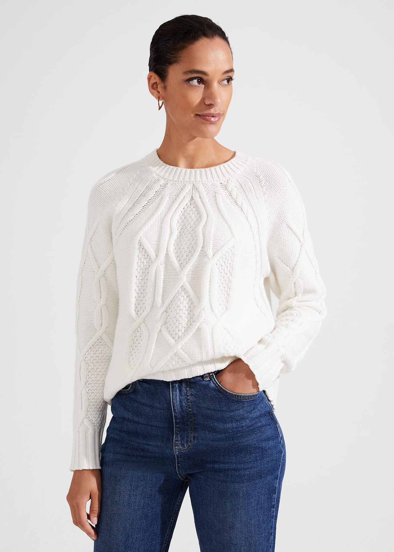 Maja Jumper With Alpaca, Ivory, hi-res