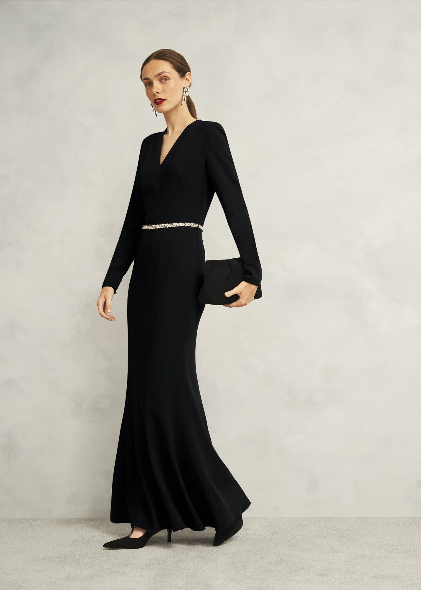 Meryl V Neck Maxi Dress | Hobbs US |