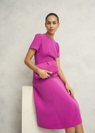 Eliana Dress, Bright Pink, hi-res