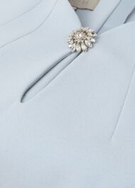 Ana Crepe Shift Dress, Celeste Blue, hi-res