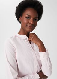 Miri Stripe Blouse, Pink White, hi-res