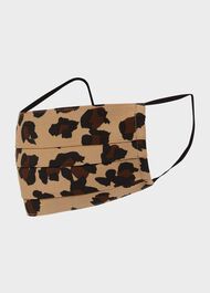 Pack Of Two Reusable Face Masks Non-Medical, Leopard Fuschia, hi-res