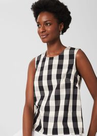 Penelope sleeveless Top , Black Neutral, hi-res