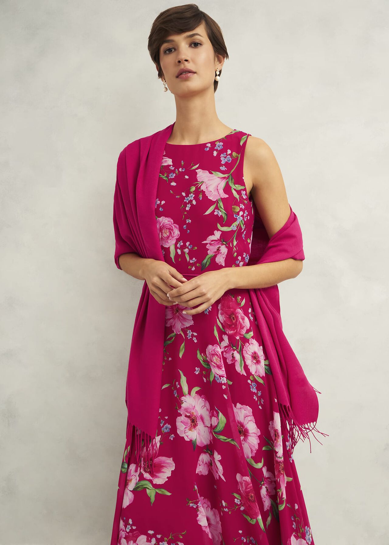 Matilda Scarf, Zinnia Pink, hi-res