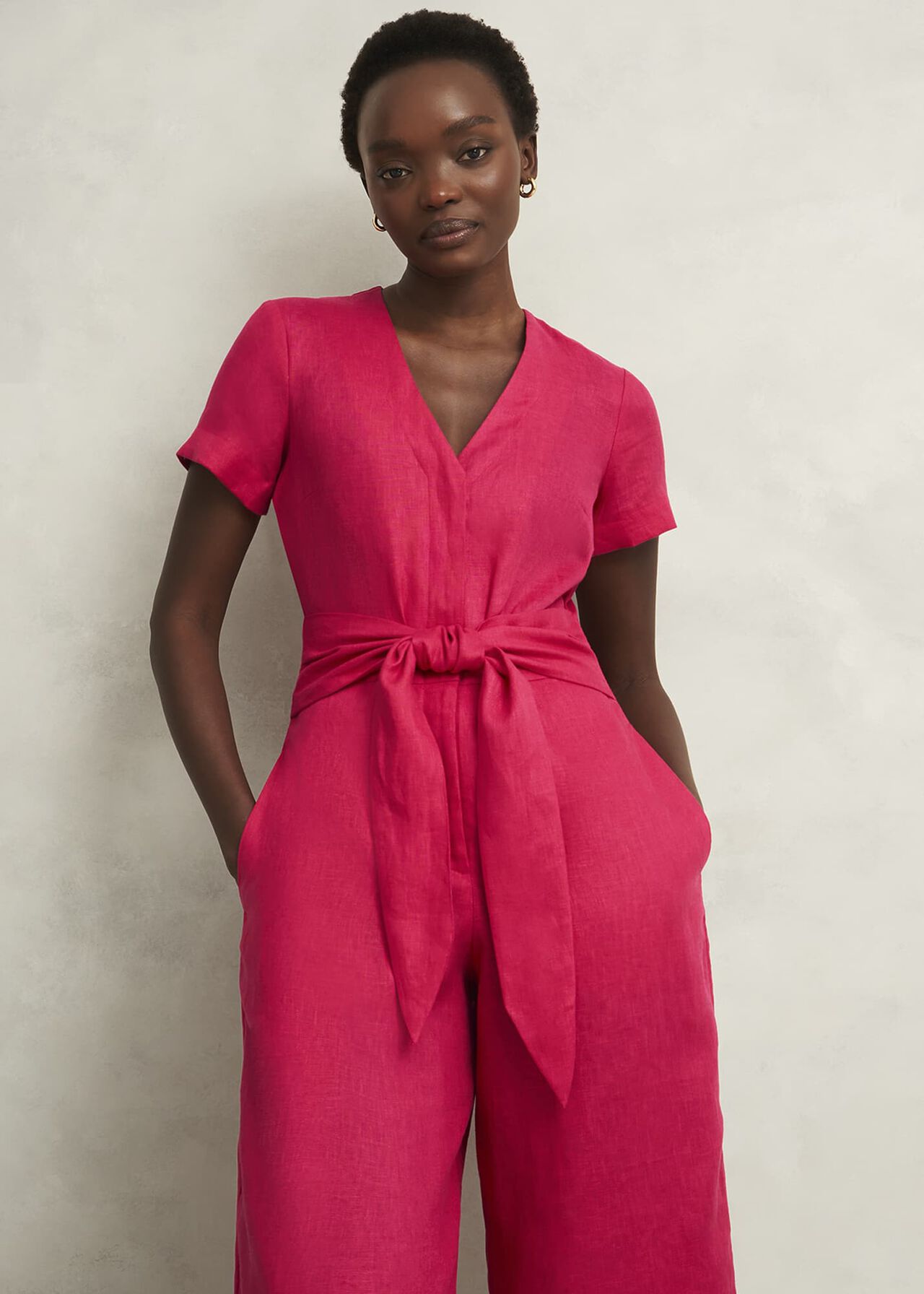 Hobbs Aliya Linen Jumpsuit
