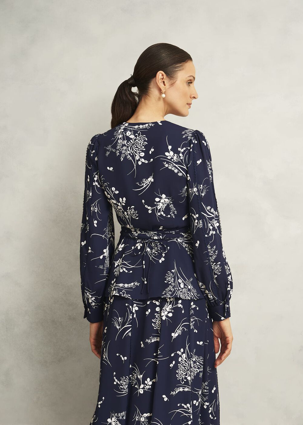 Brielle Trimmed Top, Midnight Multi, hi-res