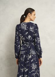 Brielle Trimmed Top, Midnight Multi, hi-res