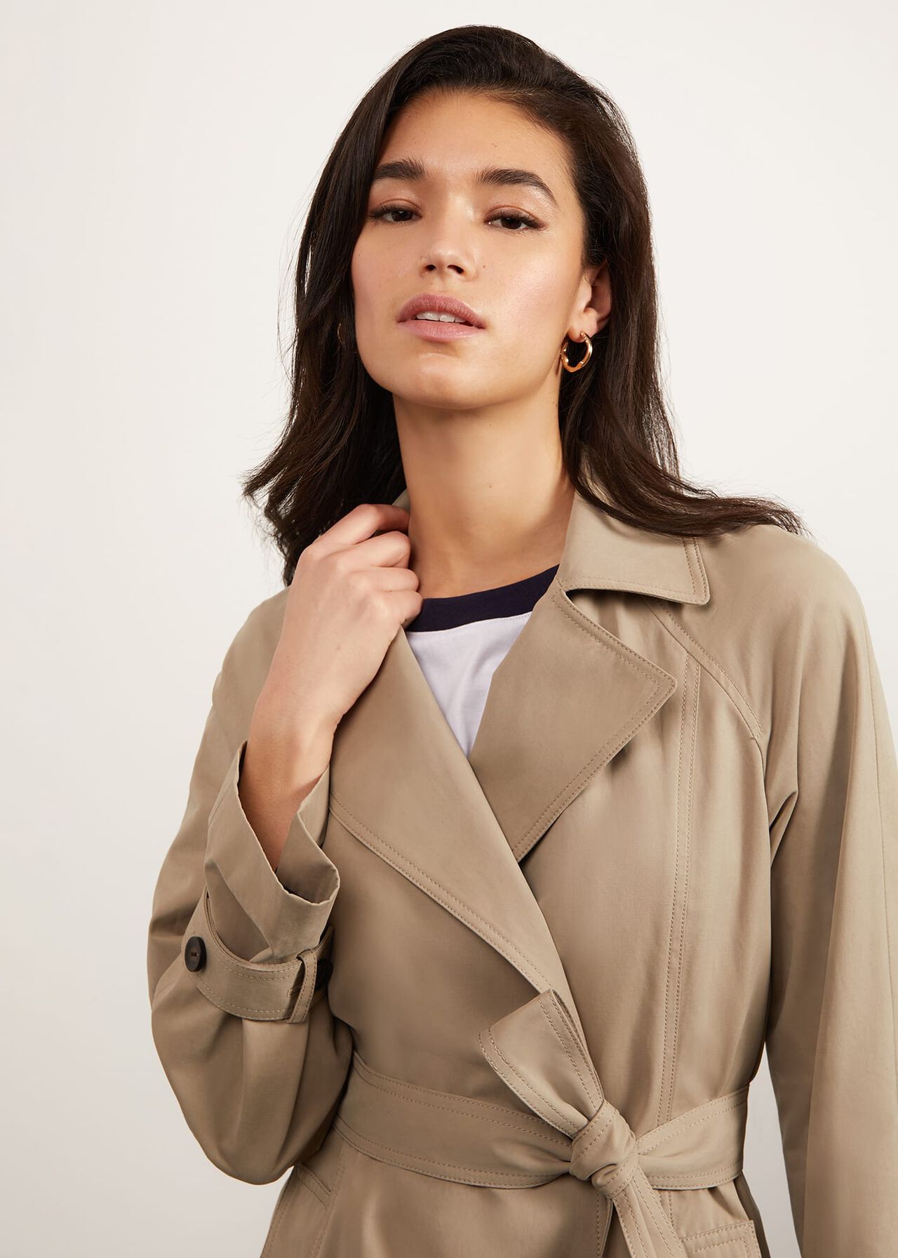 Westbury Trench With Cotton, Warm Camel, hi-res