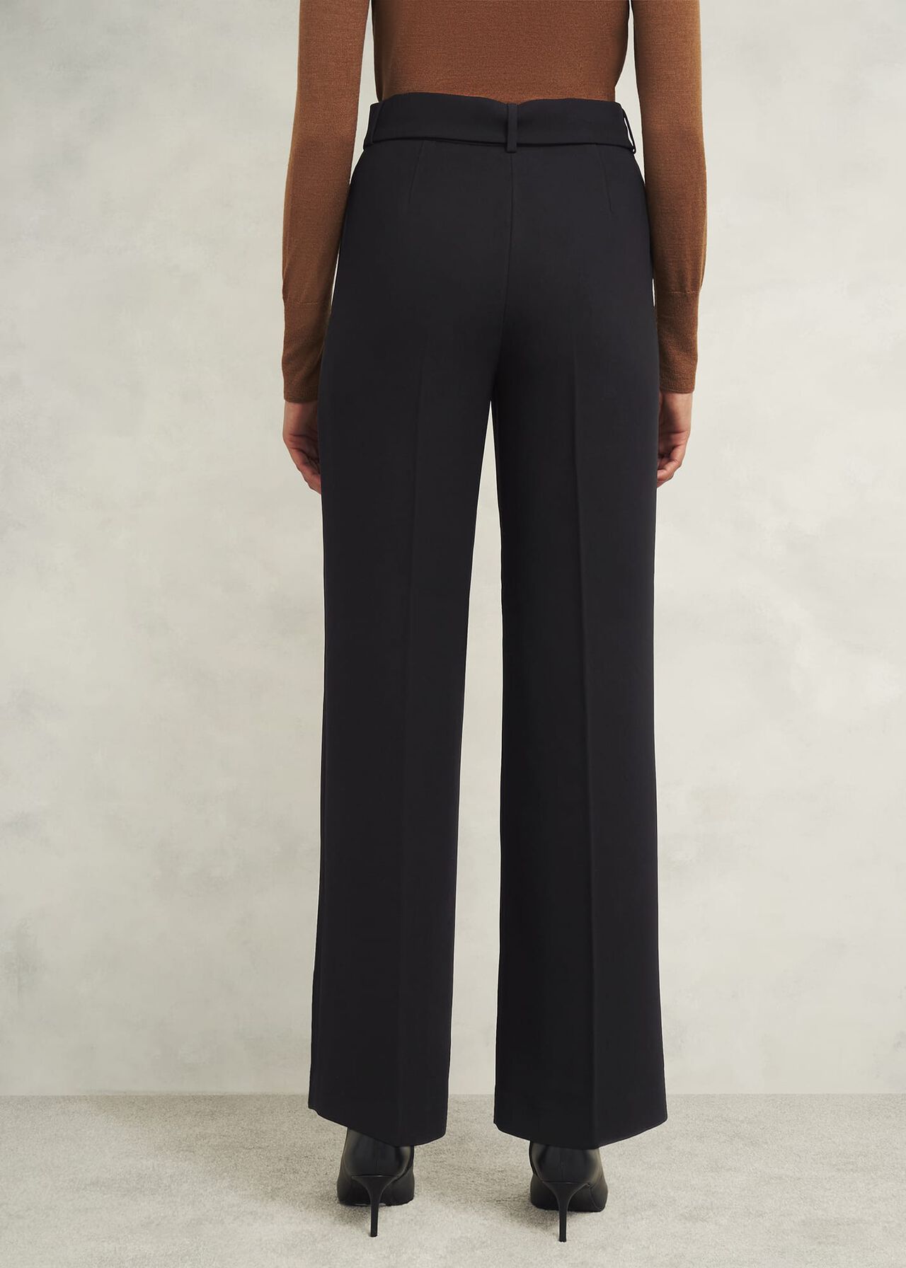Drew Wide Trousers, Black, hi-res