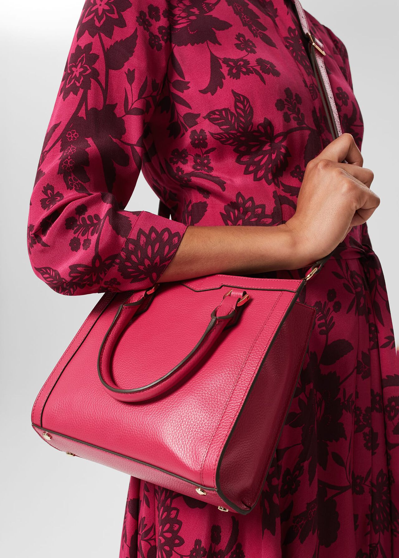 Mini Berkley Tote Bag, Raspberry Pink, hi-res