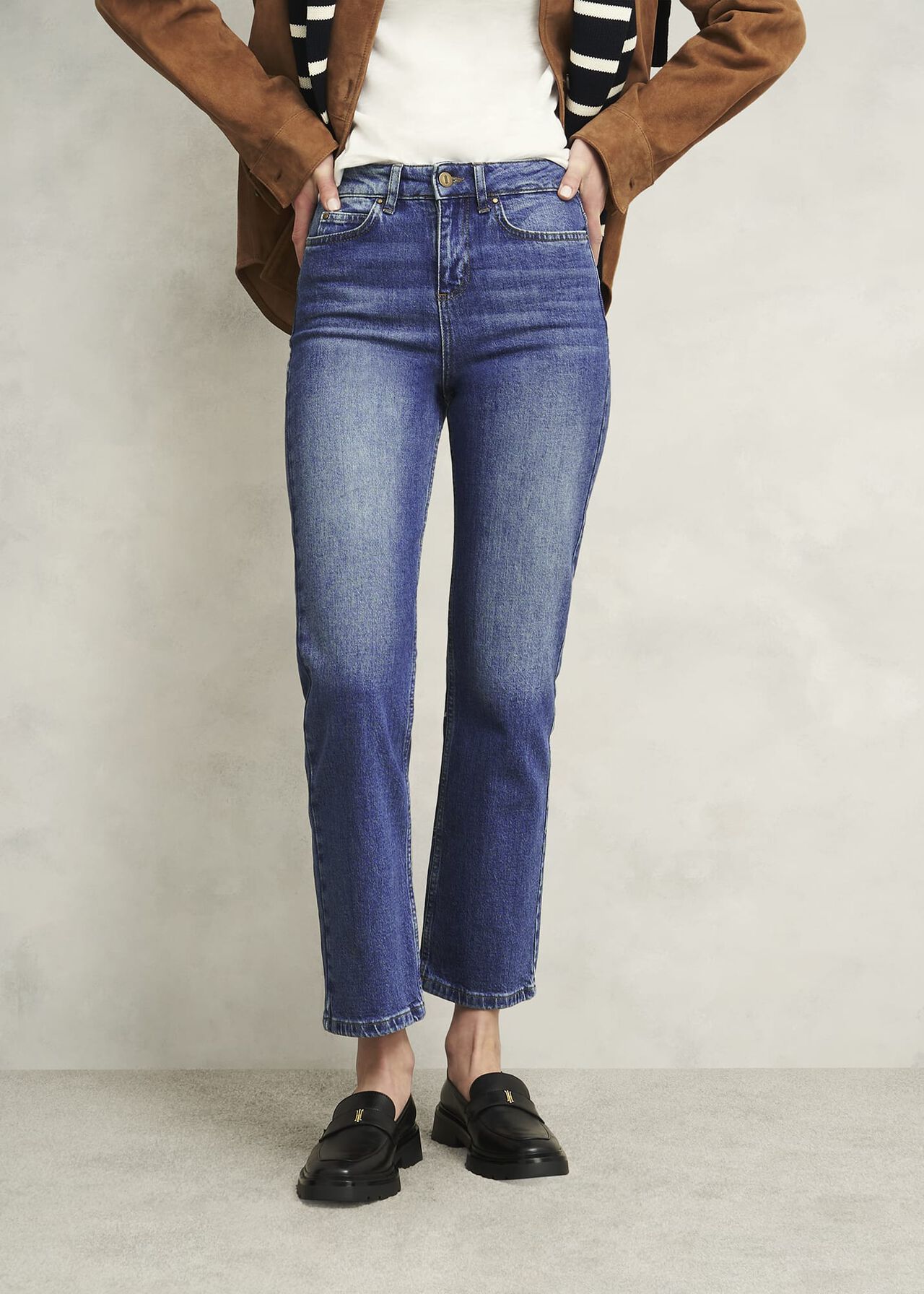 Shea Straight Jeans, Mid Wash, hi-res