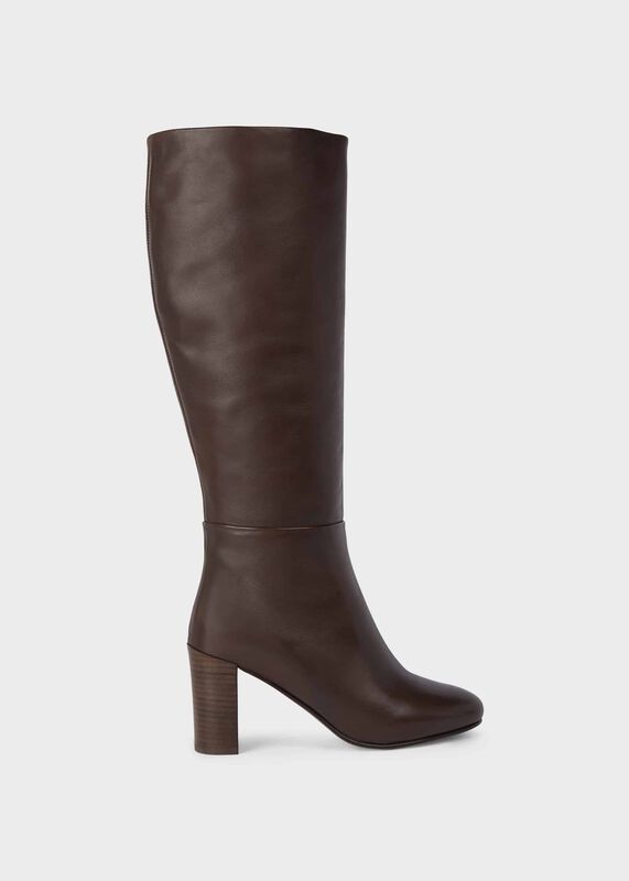 Anastasia Leather Knee High Boots