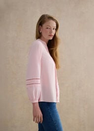 Lucilla Blouse, Blush Pink, hi-res