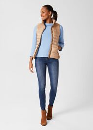 Camilla Cotton Sweater, Serene Blue, hi-res