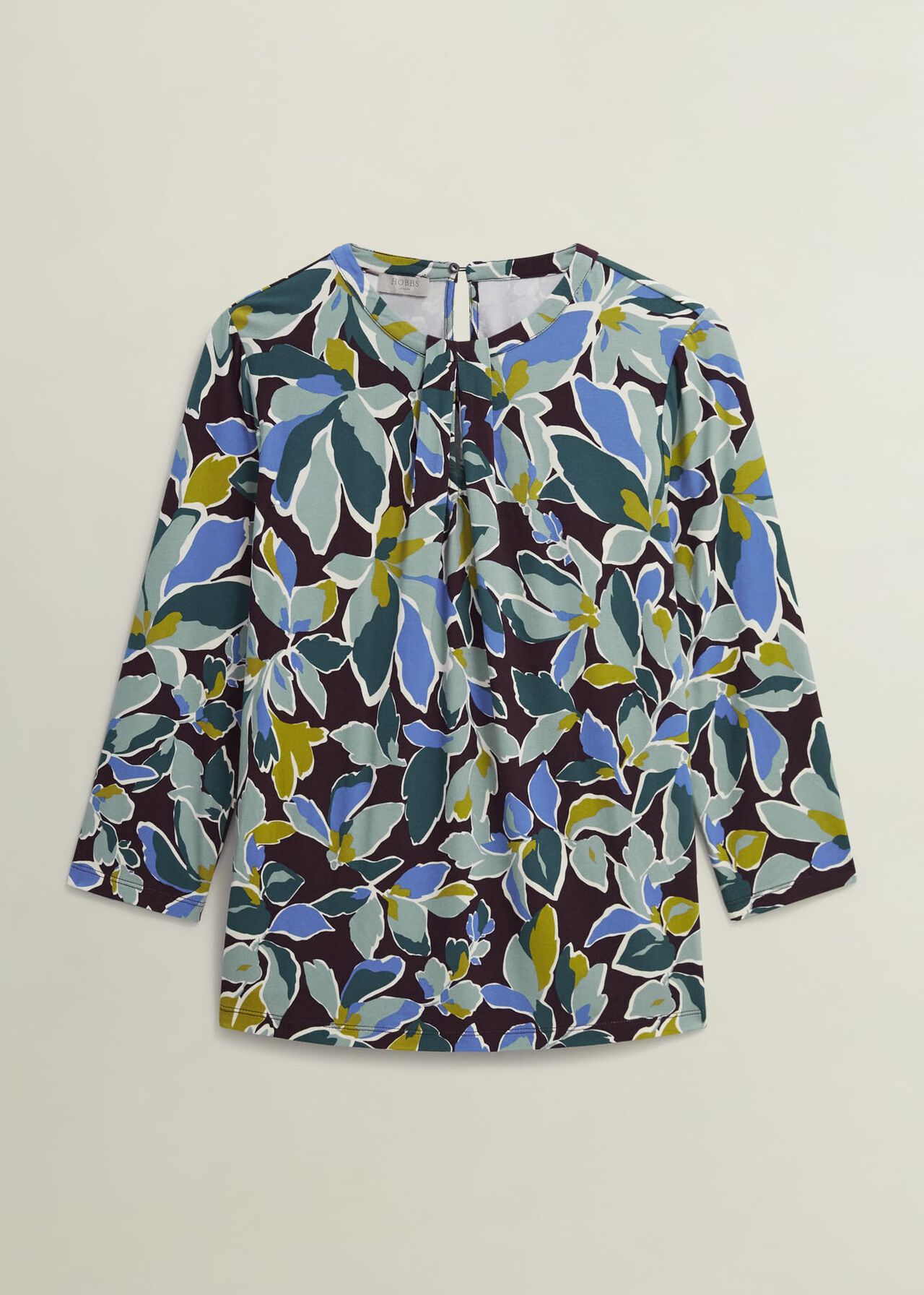 Julia Printed Top, Malbec Multi, hi-res