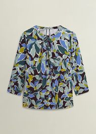 Julia Printed Top, Malbec Multi, hi-res