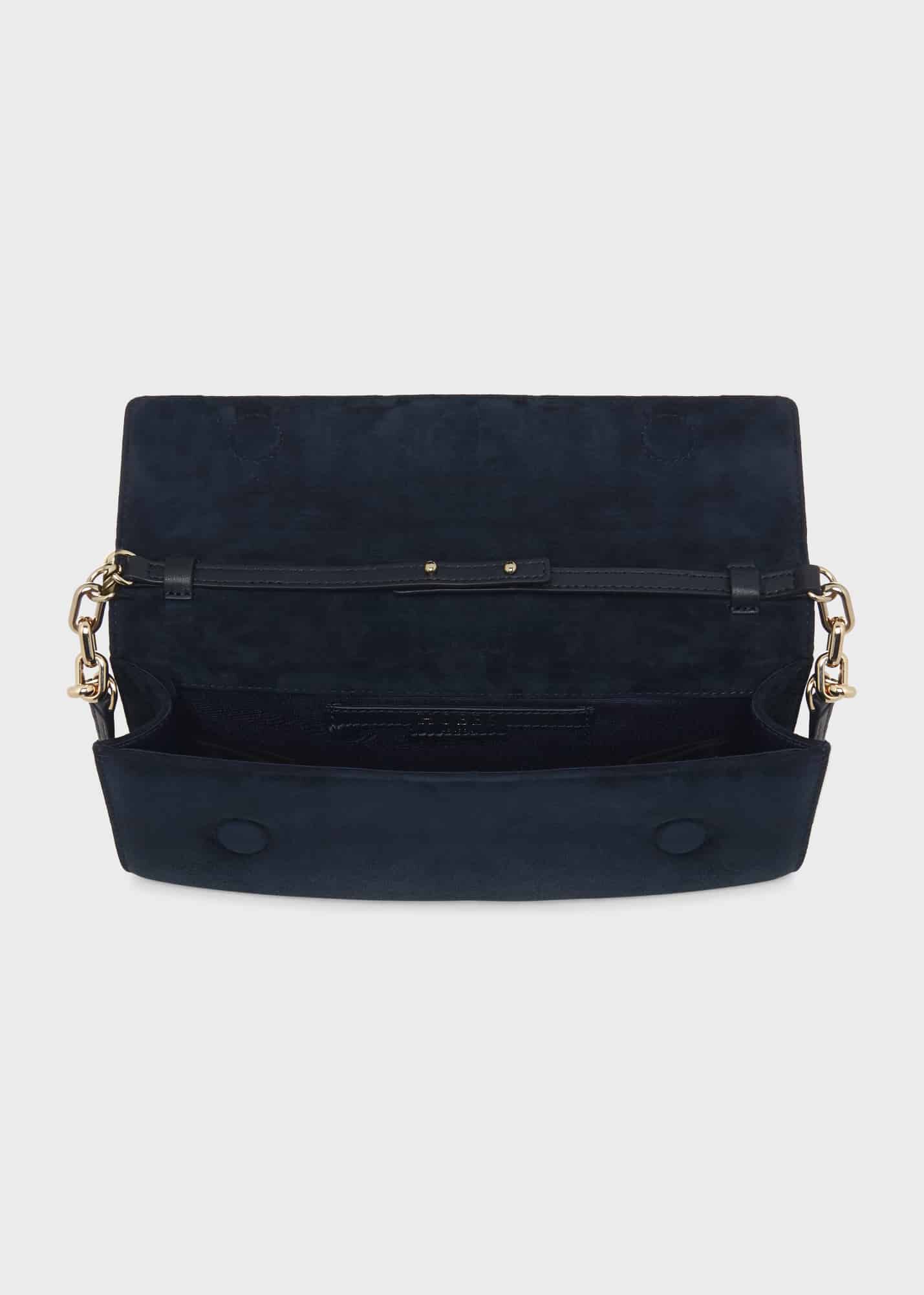 Hobbs navy clutch bag store