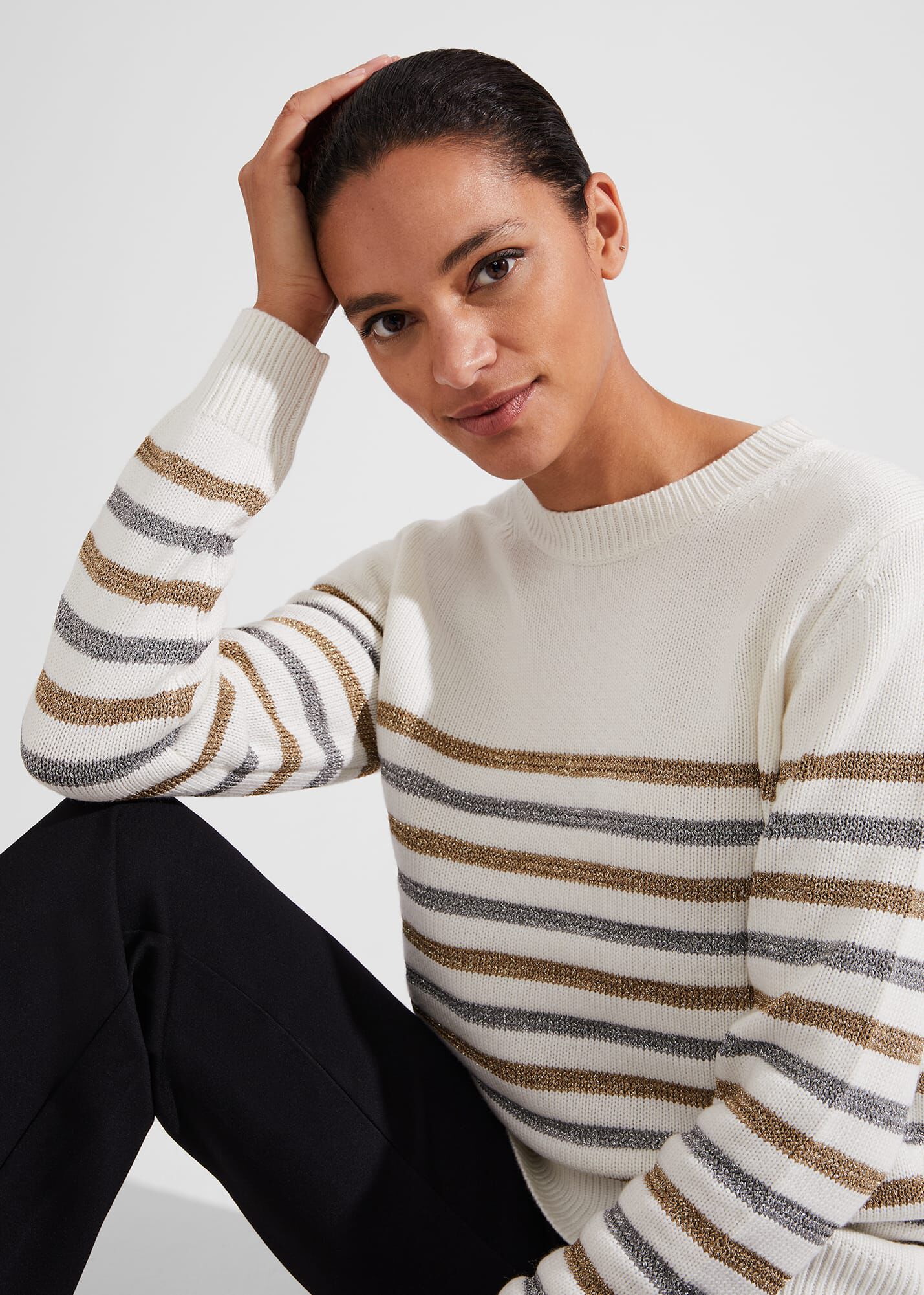 Sparkly sale striped jumper