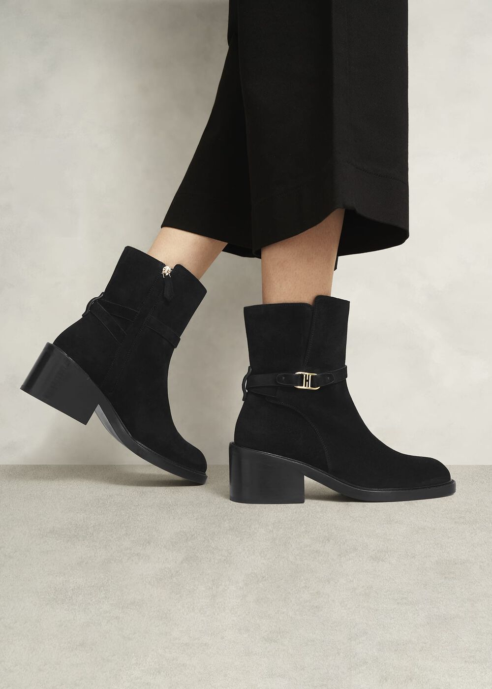 Sydney Ankle Boots, Black, hi-res