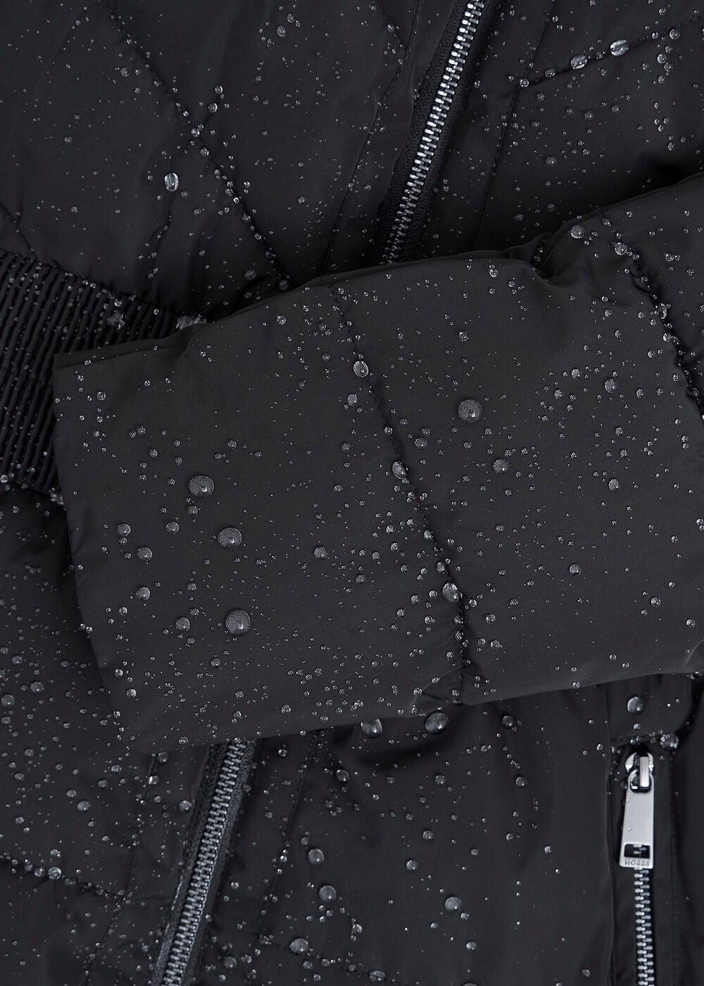 Amalie Puffer Coat, Black, hi-res