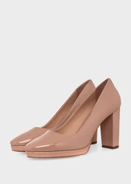 Lynn Platform Court Shoes, Blush Pink, hi-res