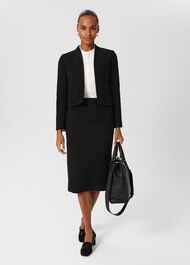 Gabi Tweed Jacket, Black, hi-res