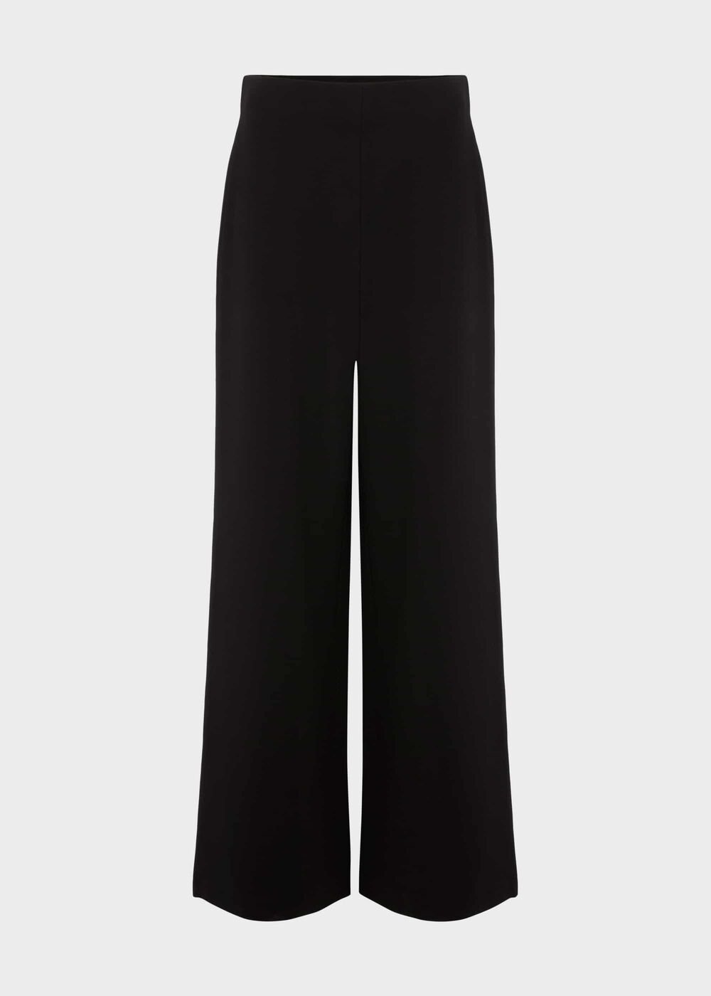 Petite Pippa Jersey Wide Leg Trousers, Black, hi-res