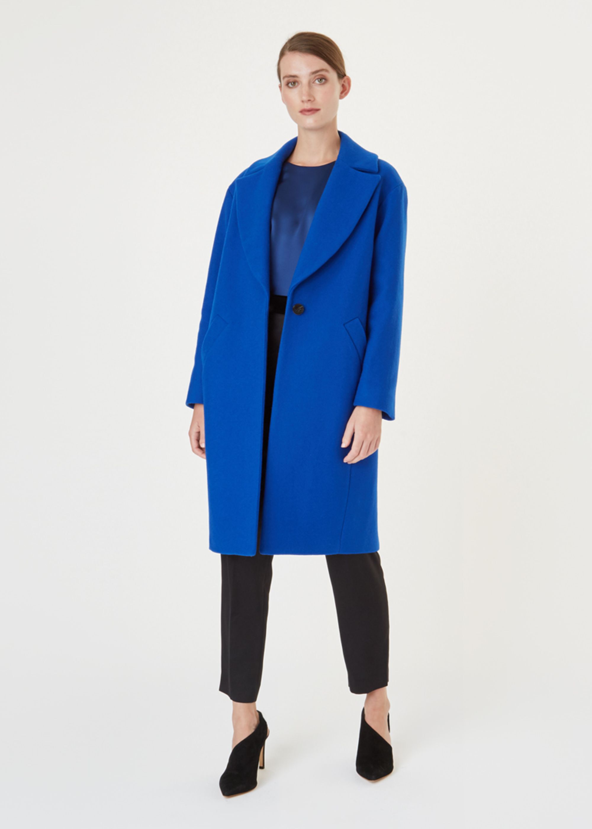 Hobbs teal coat new arrivals