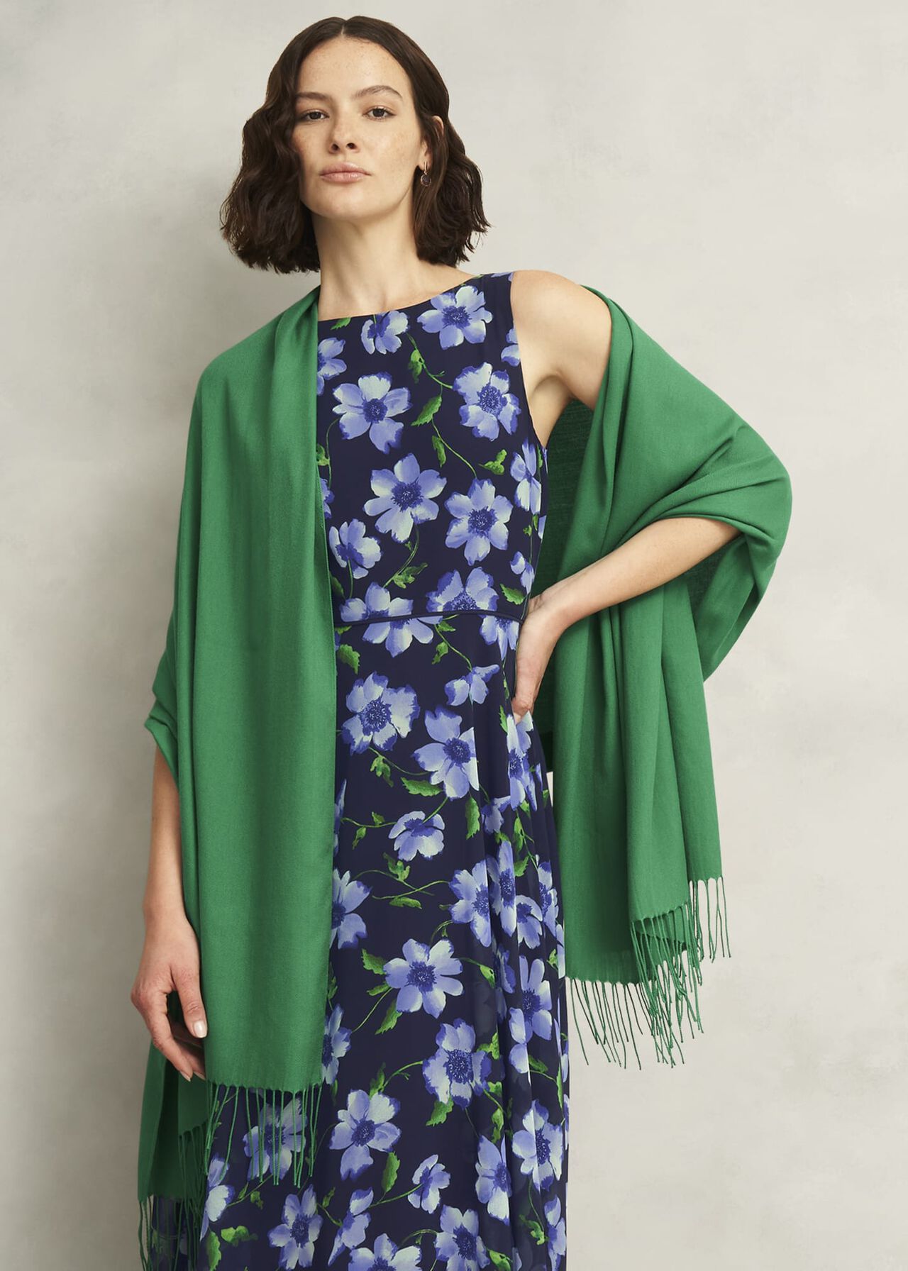 Matilda Scarf, Amethyst Green, hi-res