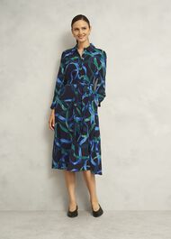 Alis Dress, Navy Multi, hi-res