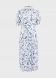 Elora Fit And Flare Dress, Ivory Multi, hi-res