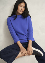 Camilla Cotton Jumper, Pear Green, hi-res