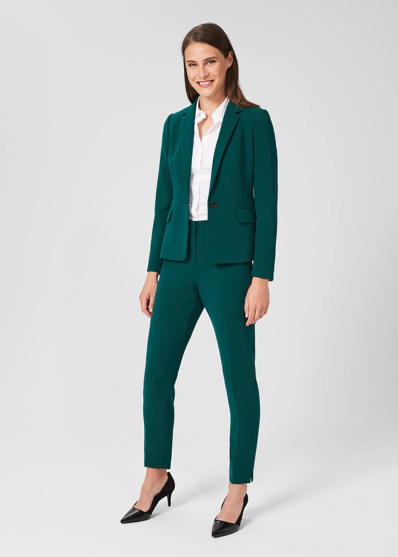 Adelia Tapered Trousers, Leaf Green, hi-res