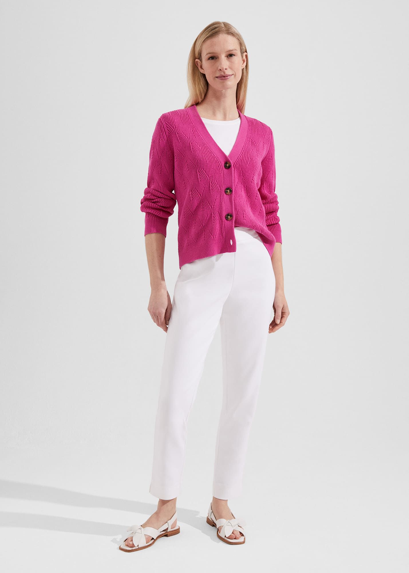 Hobbs best sale pink cardigan