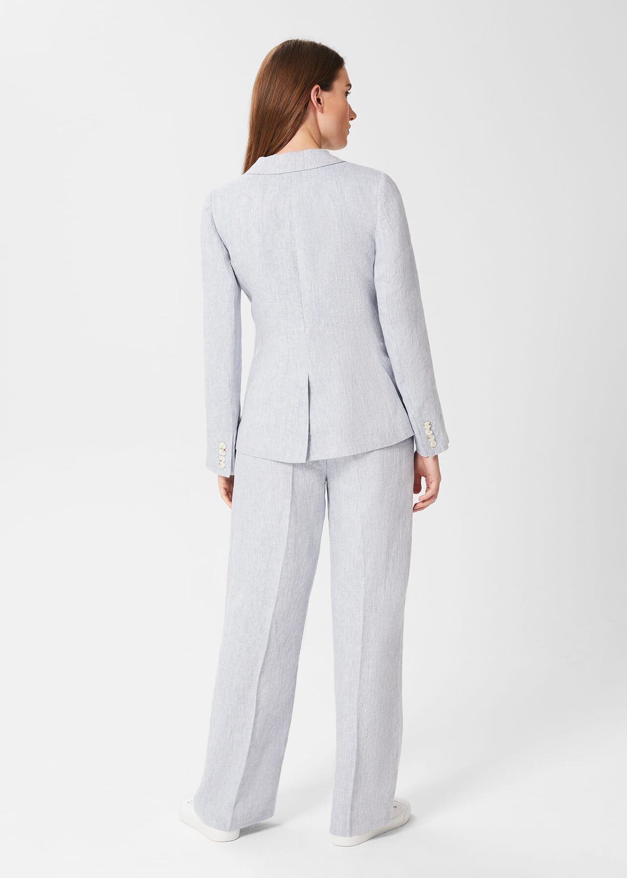 Maeve Linen Jacket, Pale Blue, hi-res