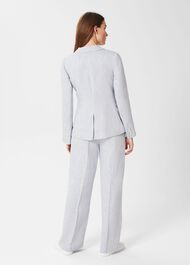 Maeve Linen Jacket, Pale Blue, hi-res