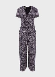 Lina Jersey Jumpsuit, Navy Ivory, hi-res