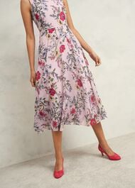 Petite Carly Dress, Pale Pink Multi, hi-res