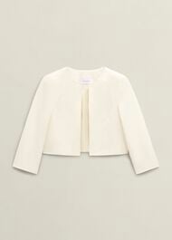 Arizona Textured Jacket, Buttercream, hi-res