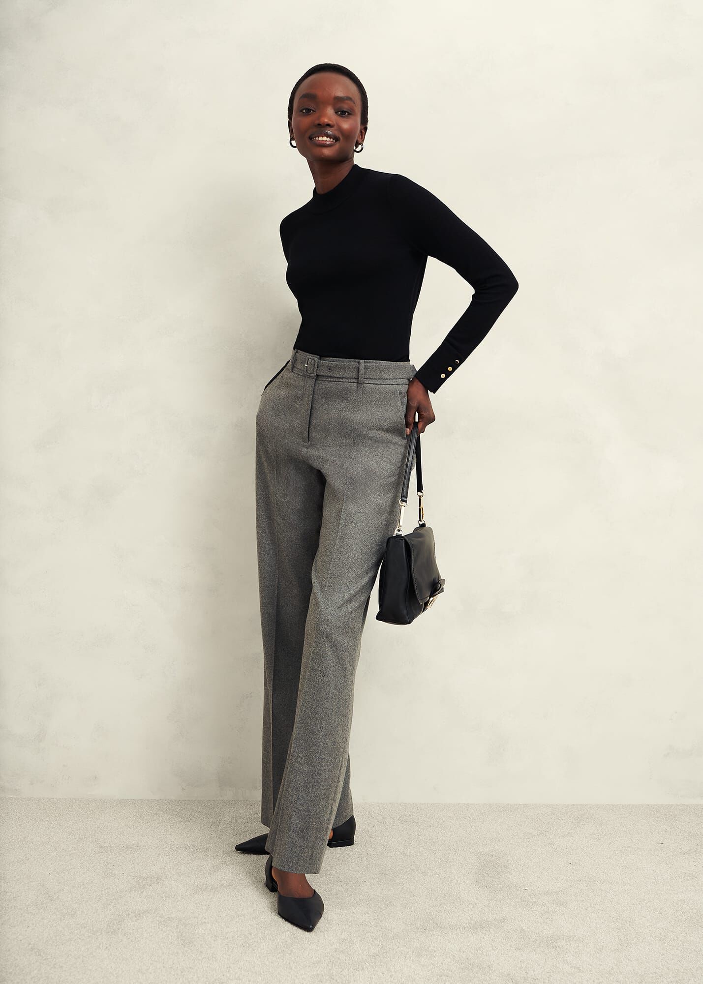 Seren Leather Flats | Hobbs UK |