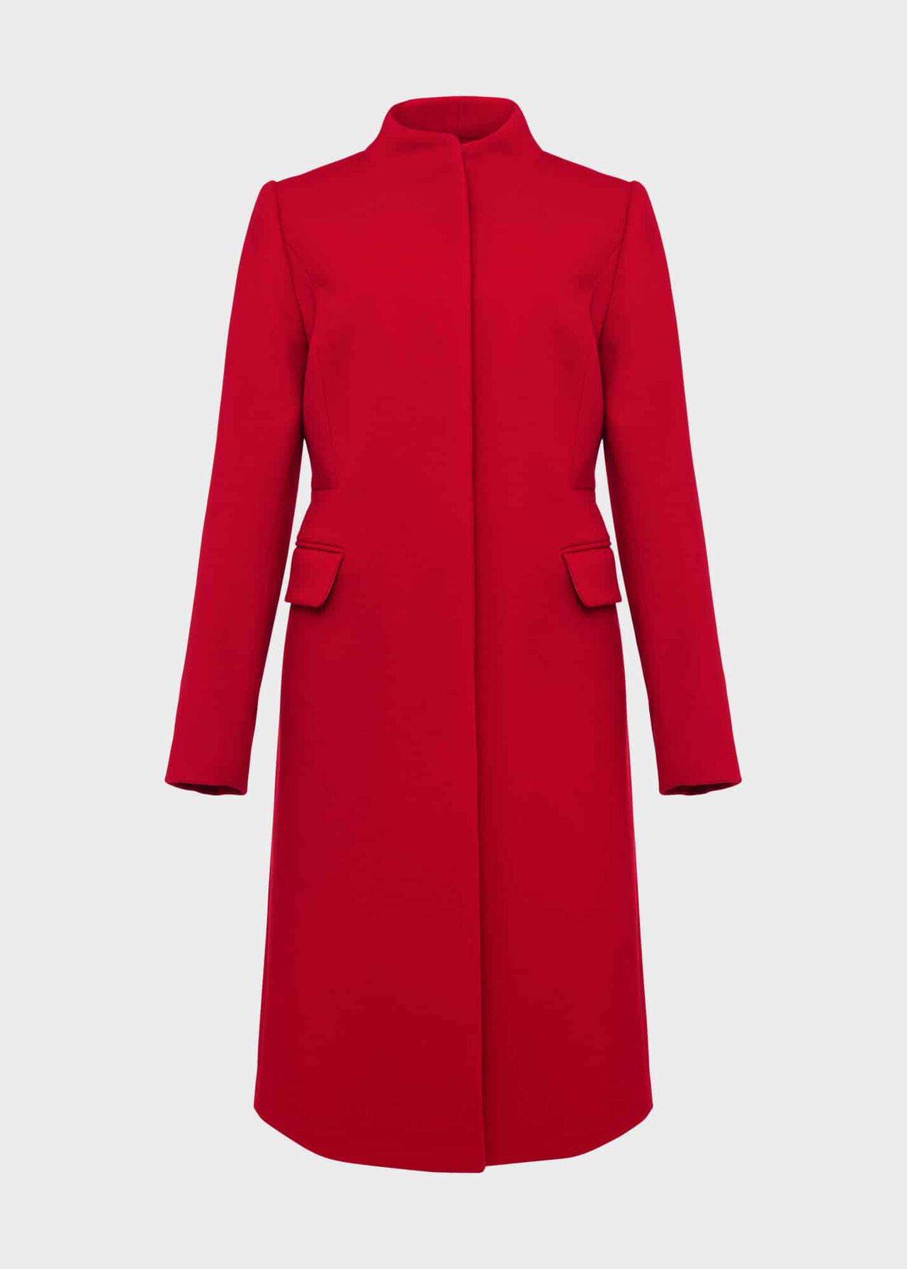 Rhiannon Wool Blend Coat, Red, hi-res